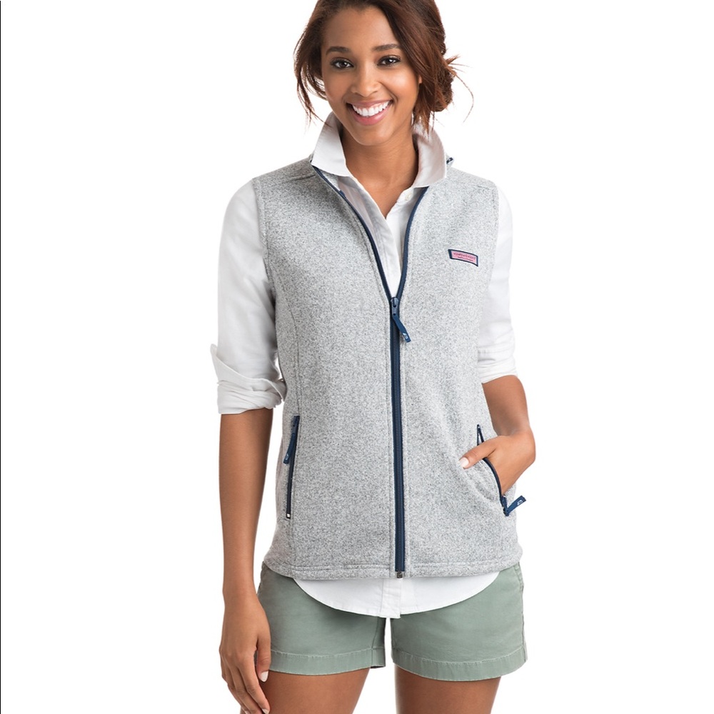 Vineyard Vines Sweater Fleece Vest, Size small